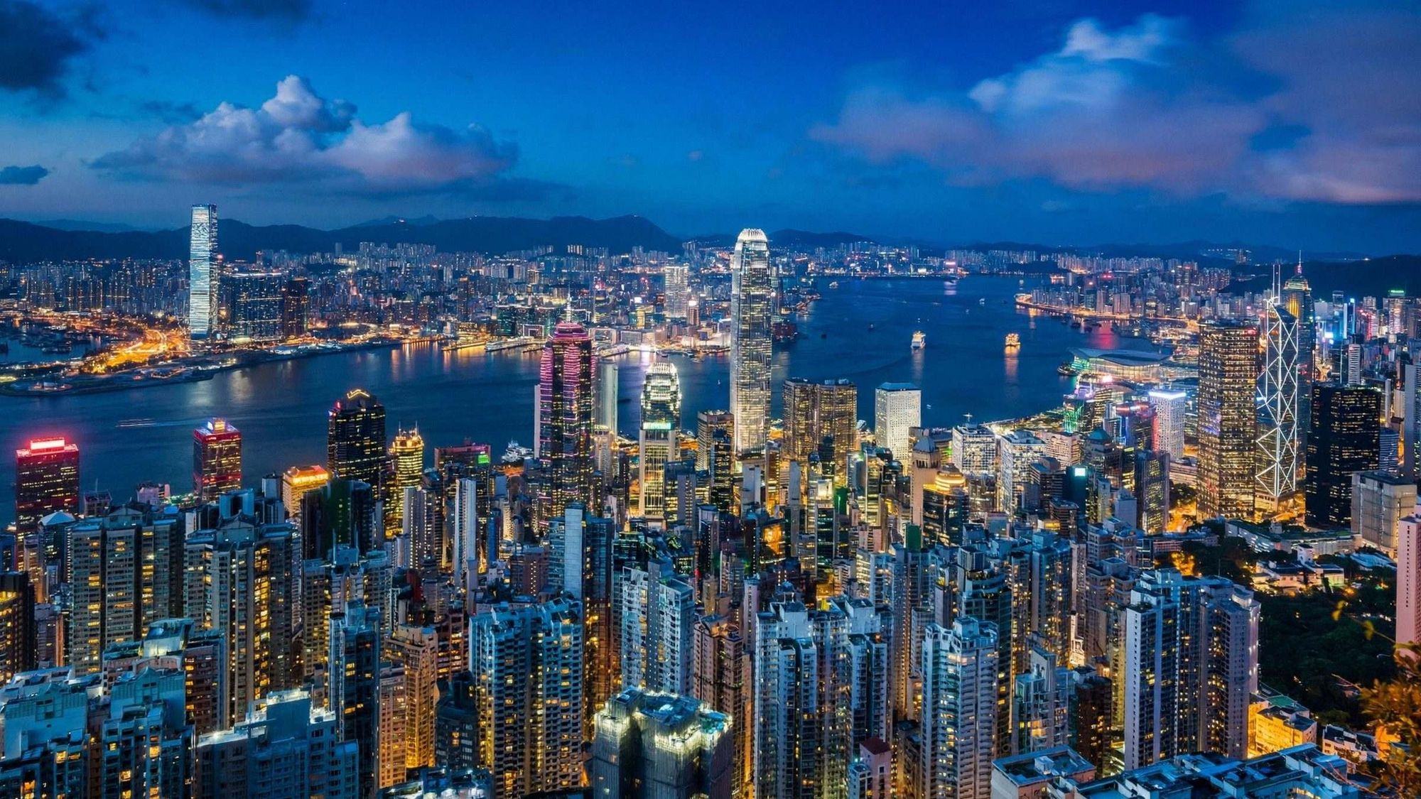 Victoria Harbour at dusk